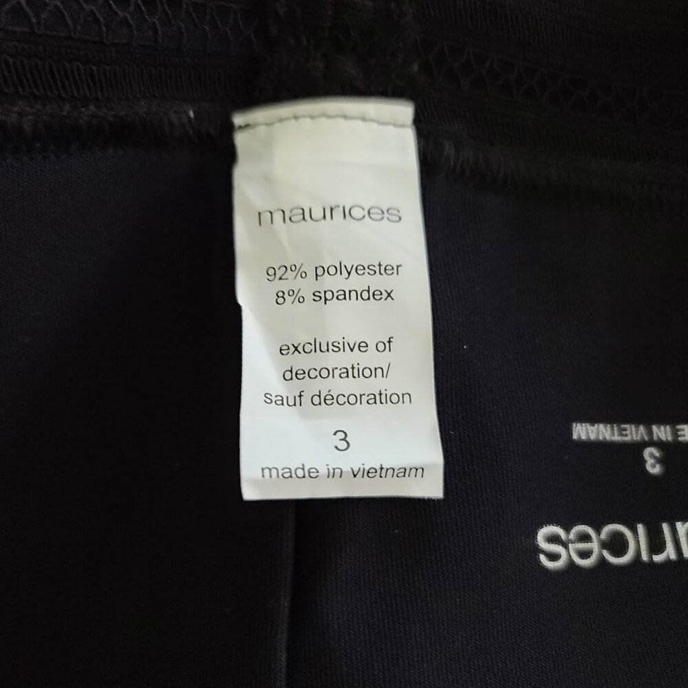 Maurices Ruched Wireless Bralette Plus Size 3X Black Back Cut Design Detail NWOT - Picture 8 of 9